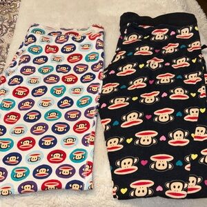 Paul Frank women’s Pajama Bottoms - Blue and Black with Monkey Print